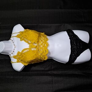 Yellow Lace Bralette
